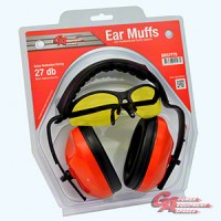 Ear Muff W/ Headband & Safety Glasses